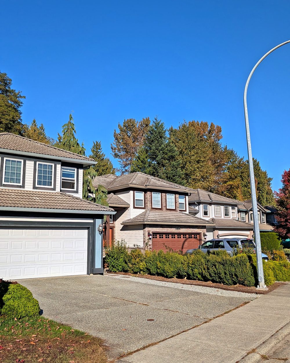 Two-storey family homes on a quiet Port Coquitlam street