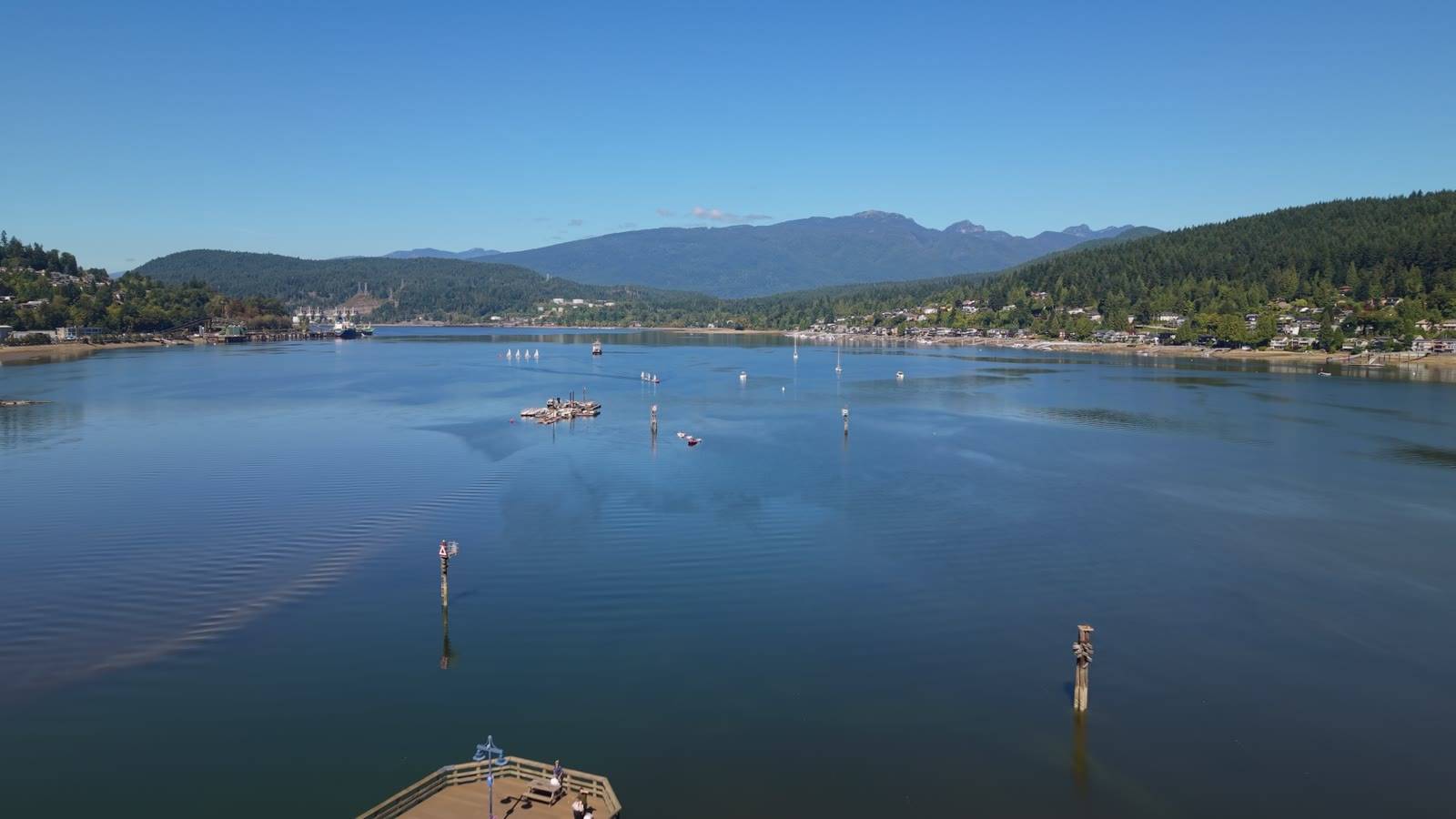 Burrard Inlet from Rocky Point — drone still